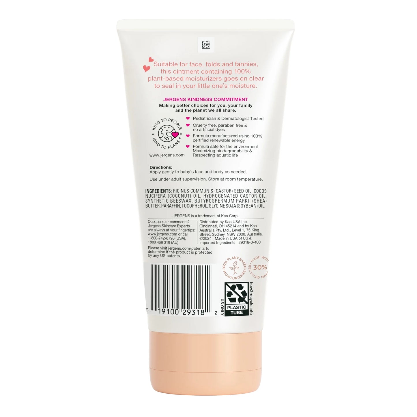 Baby All-Purpose Ointment, Plant-Based Moisturizers, Petrolatum Free & Pediatrician-Tested, 5 Oz