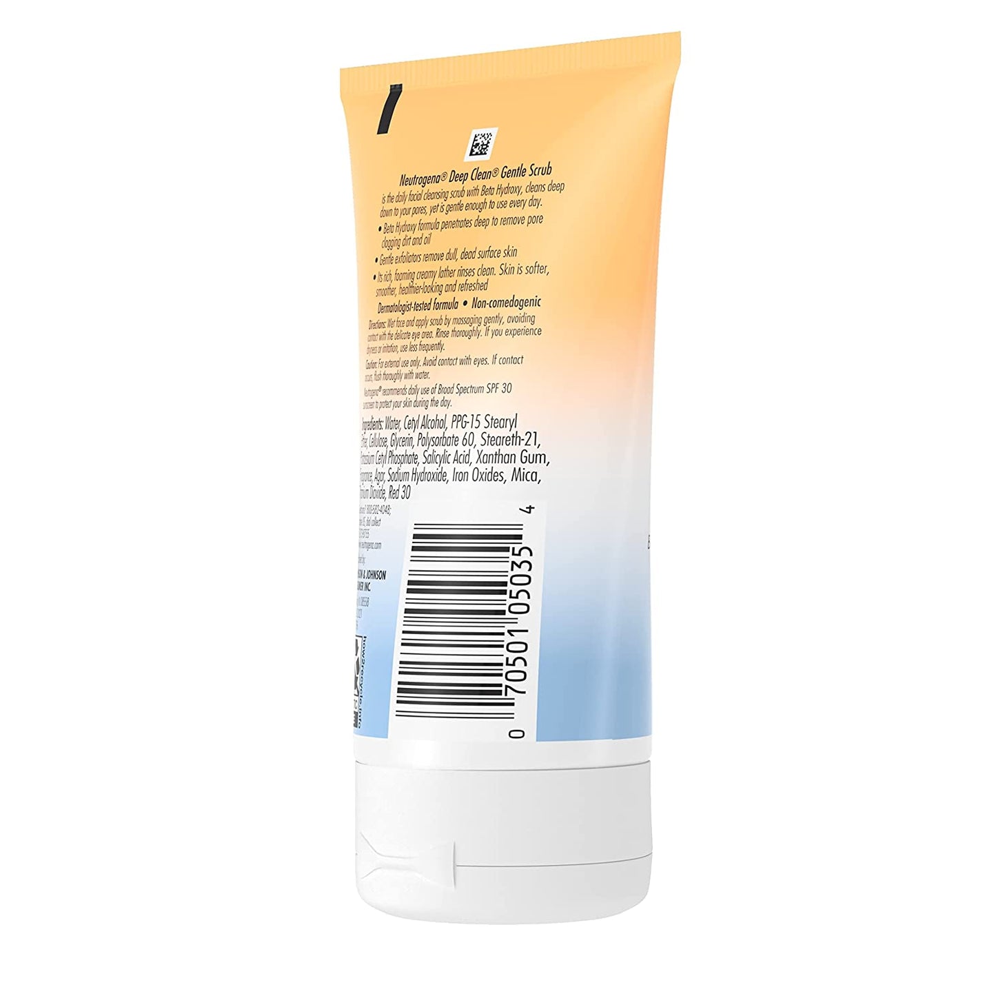 Neutrogena Deep Clean Gentle Daily Facial Scrub, Oil-Free Cleanser 4.2 Fl. Oz