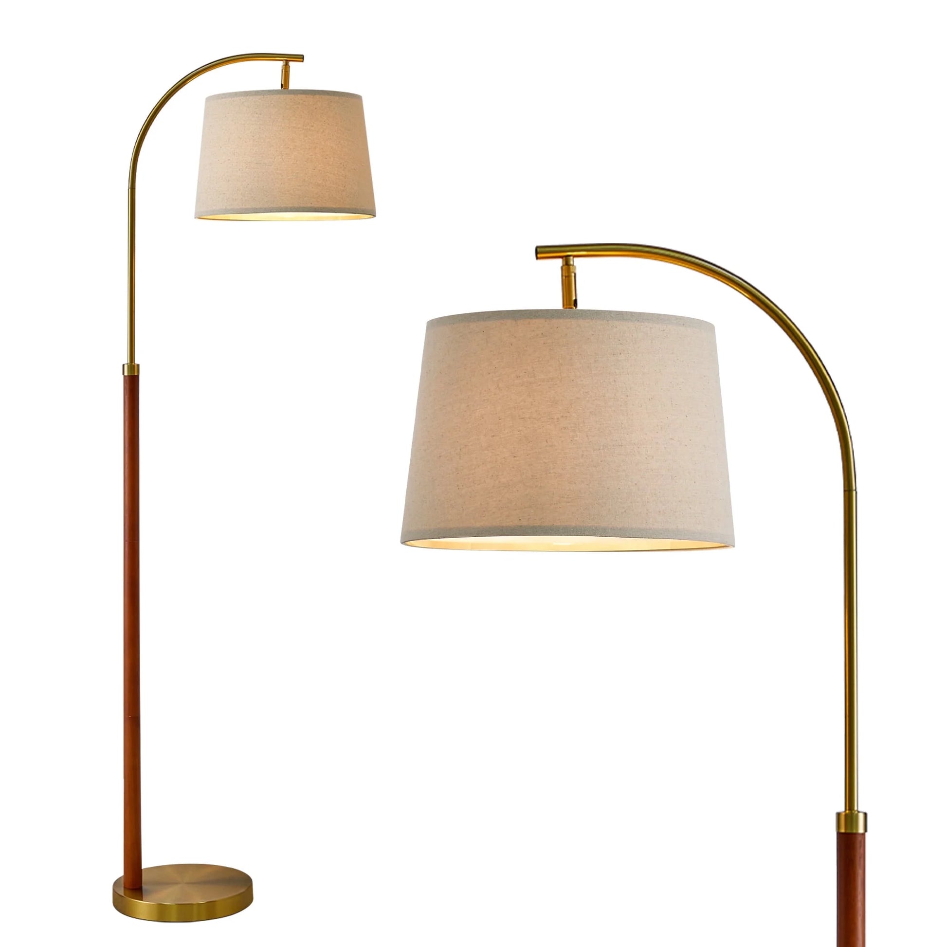 , Metal Floor Lamp with Shade