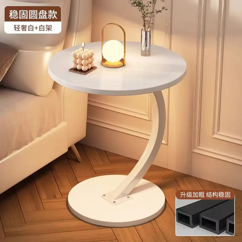 Ergonomic round Coffee Tables Breakfast Coffee Aesthetic Luxury Small Side Table Space Saving Bistro Simple Hotel Furniture