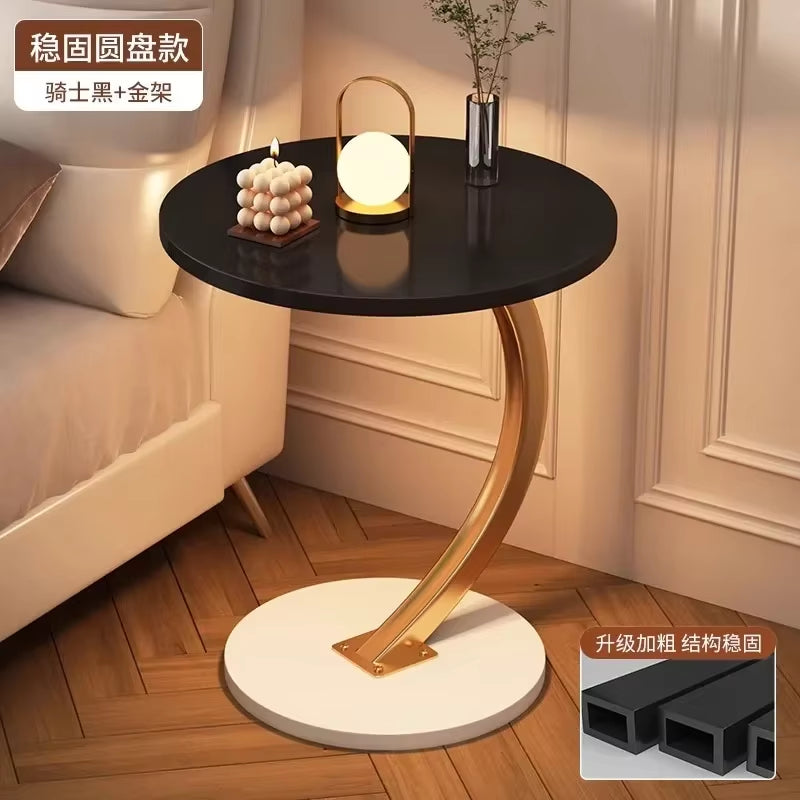 Ergonomic round Coffee Tables Breakfast Coffee Aesthetic Luxury Small Side Table Space Saving Bistro Simple Hotel Furniture