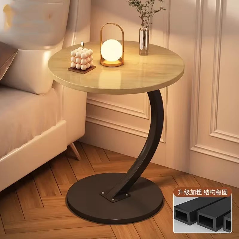 Ergonomic round Coffee Tables Breakfast Coffee Aesthetic Luxury Small Side Table Space Saving Bistro Simple Hotel Furniture