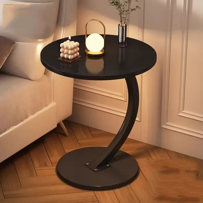 Ergonomic round Coffee Tables Breakfast Coffee Aesthetic Luxury Small Side Table Space Saving Bistro Simple Hotel Furniture