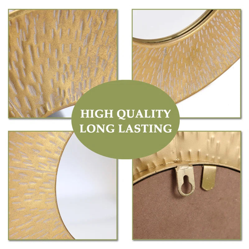 Mikaylee Metal round Mirror