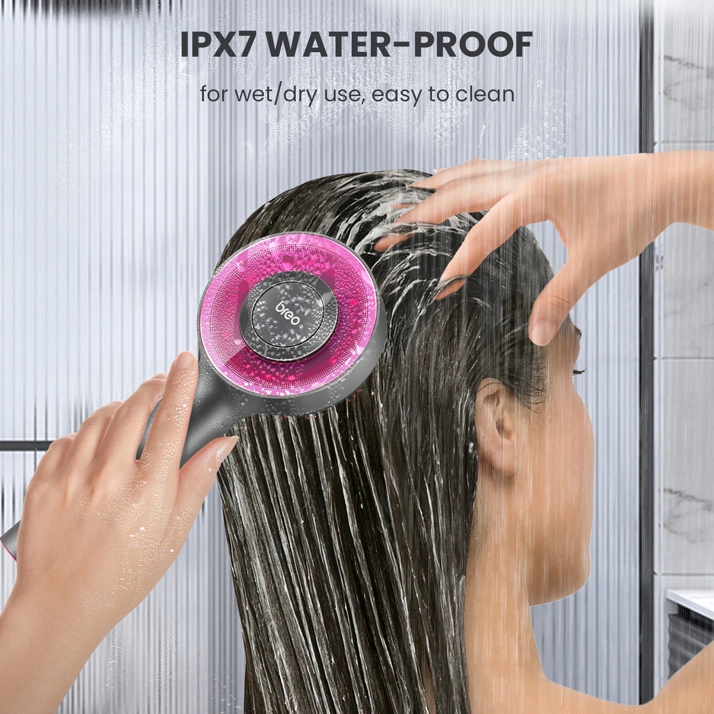 Scalp Trilogy Massager Scalp 3, Hair Care IPX7, Smart Scalp Brush for Hair Growth, Detangling Styling