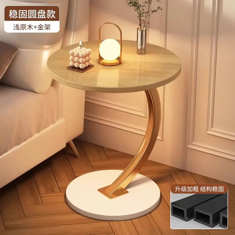 Ergonomic round Coffee Tables Breakfast Coffee Aesthetic Luxury Small Side Table Space Saving Bistro Simple Hotel Furniture