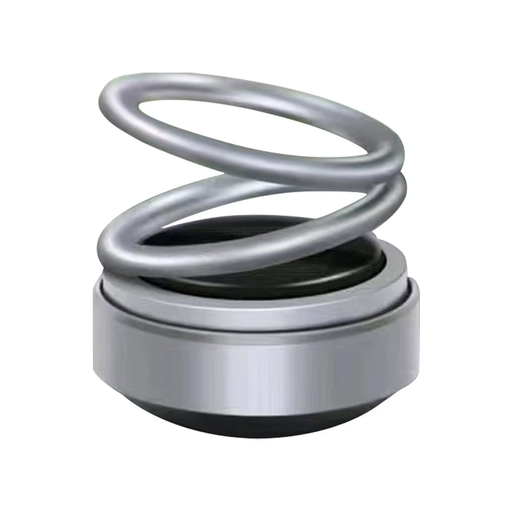 Solar Powered Aromatherapy Diffusers Portable Double Ring Car Perfume Rotating Suspension Car Decoration Accessories