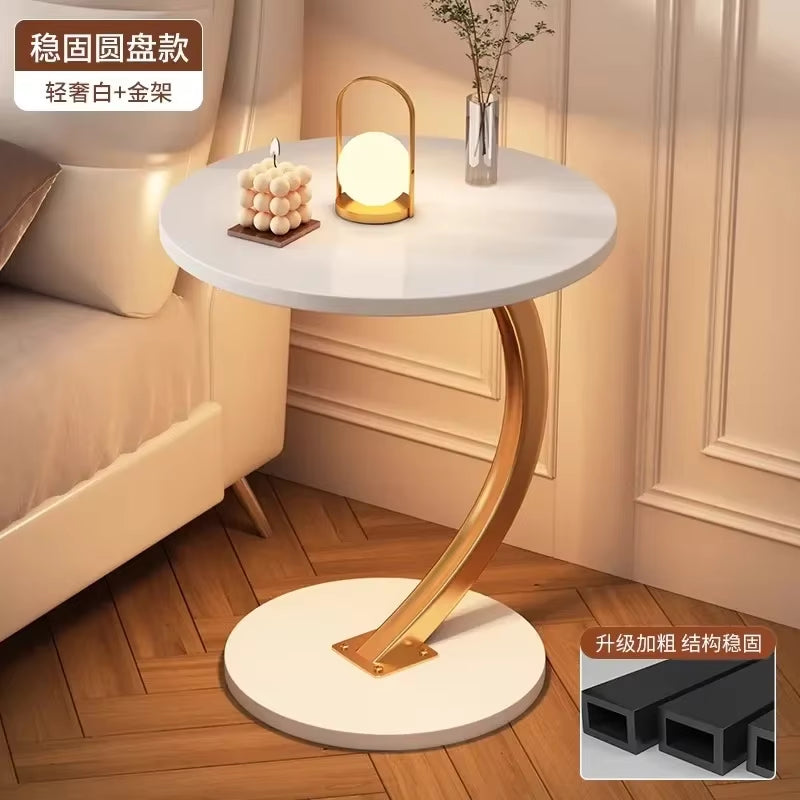 Ergonomic round Coffee Tables Breakfast Coffee Aesthetic Luxury Small Side Table Space Saving Bistro Simple Hotel Furniture