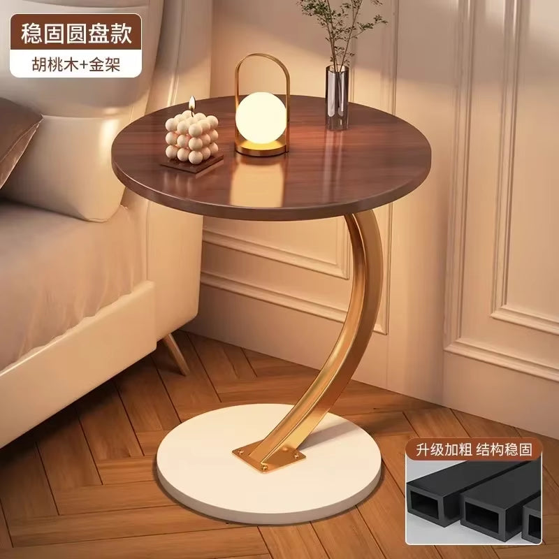 Ergonomic round Coffee Tables Breakfast Coffee Aesthetic Luxury Small Side Table Space Saving Bistro Simple Hotel Furniture
