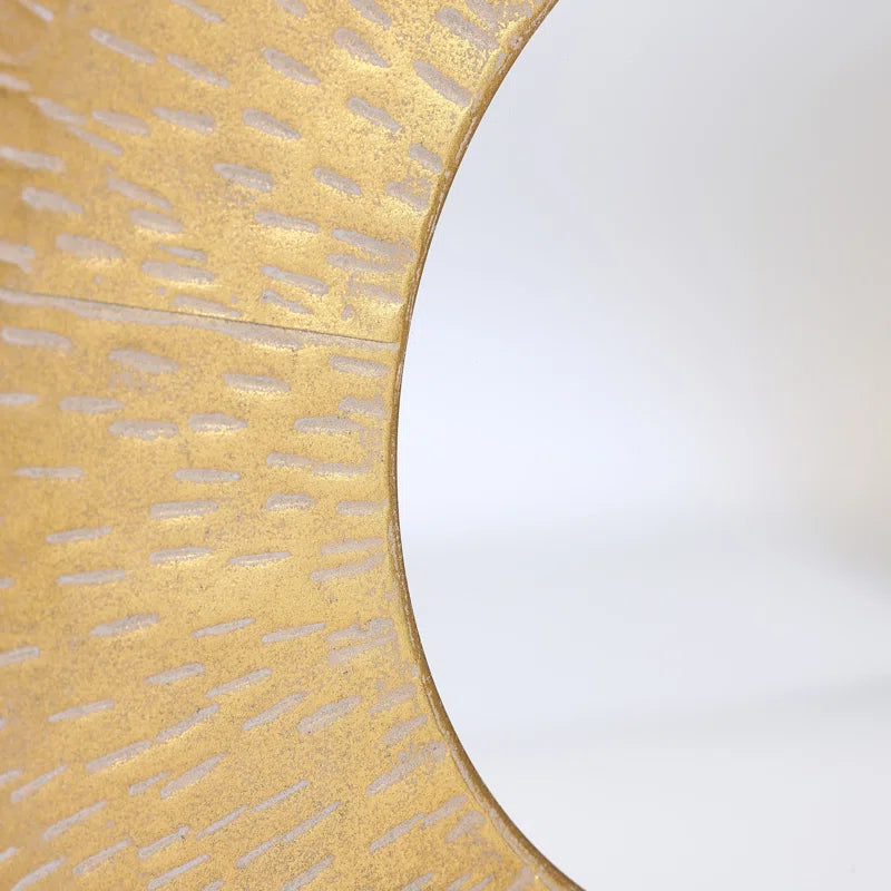 Mikaylee Metal round Mirror