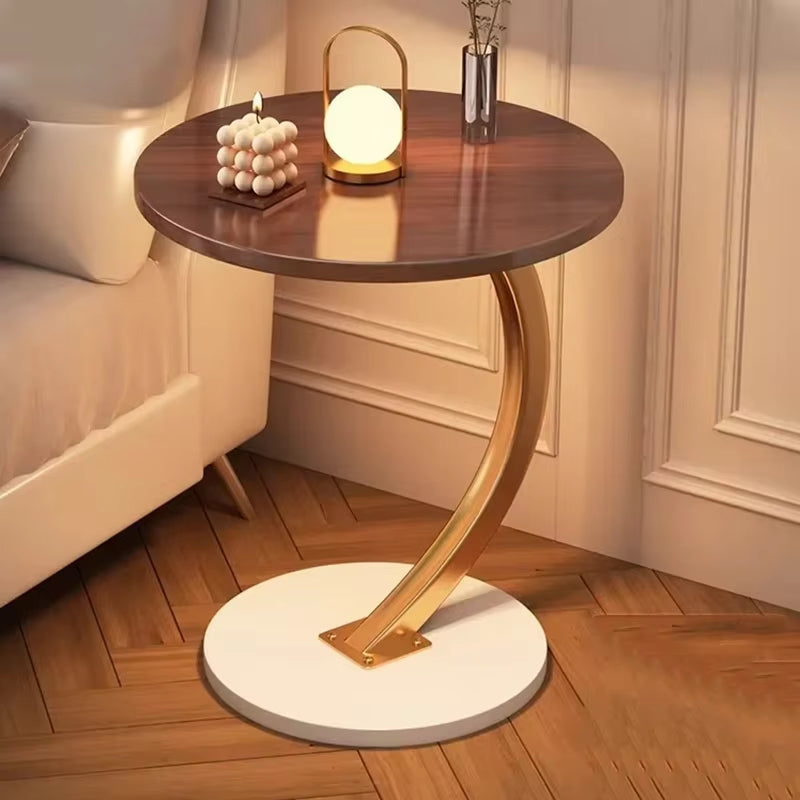 Ergonomic round Coffee Tables Breakfast Coffee Aesthetic Luxury Small Side Table Space Saving Bistro Simple Hotel Furniture
