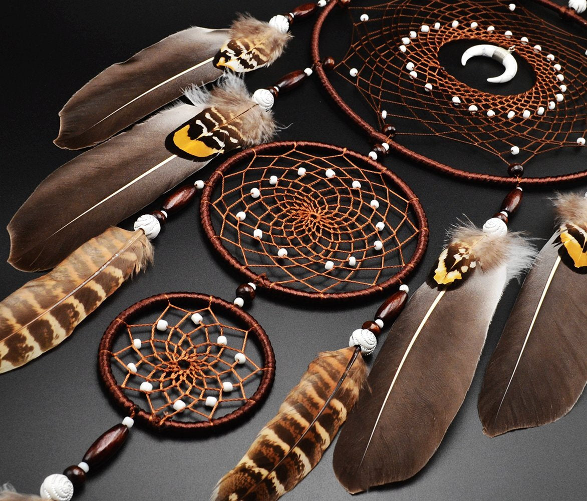 Large Dream Catchers for Bedroom Adult Brown Boho Dream Catcher Wall