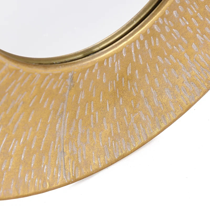 Mikaylee Metal round Mirror