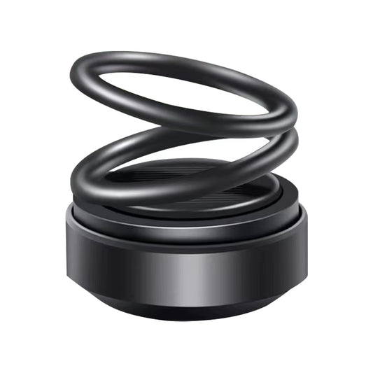 Solar Powered Aromatherapy Diffusers Portable Double Ring Car Perfume Rotating Suspension Car Decoration Accessories