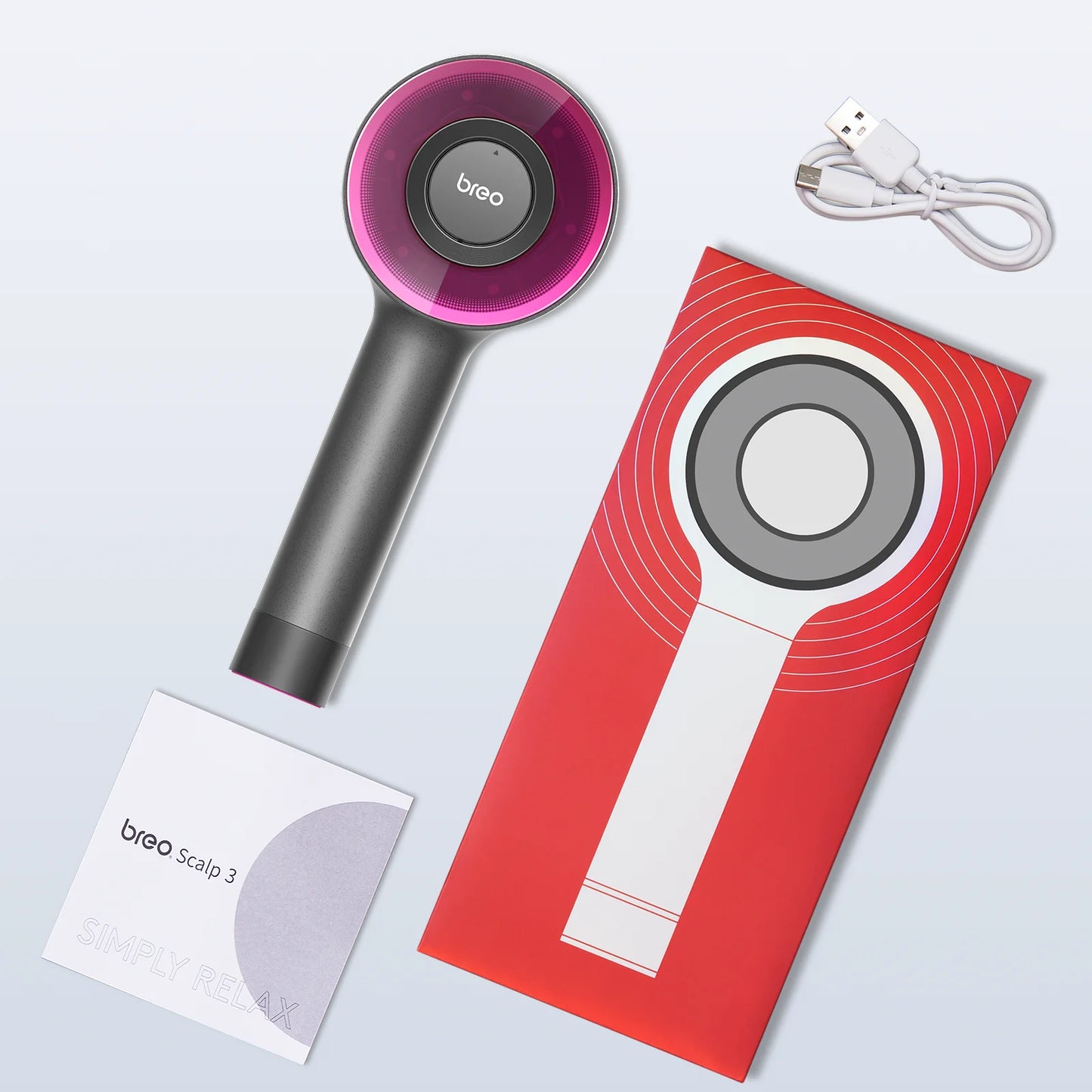 Scalp Trilogy Massager Scalp 3, Hair Care IPX7, Smart Scalp Brush for Hair Growth, Detangling Styling