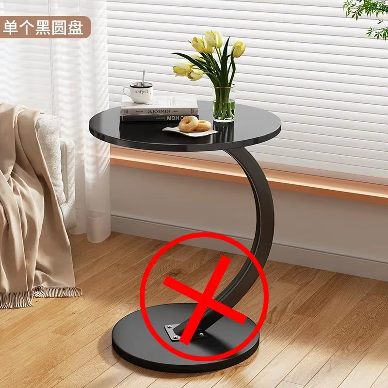 Ergonomic round Coffee Tables Breakfast Coffee Aesthetic Luxury Small Side Table Space Saving Bistro Simple Hotel Furniture