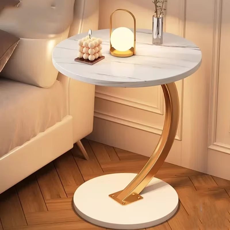 Ergonomic round Coffee Tables Breakfast Coffee Aesthetic Luxury Small Side Table Space Saving Bistro Simple Hotel Furniture
