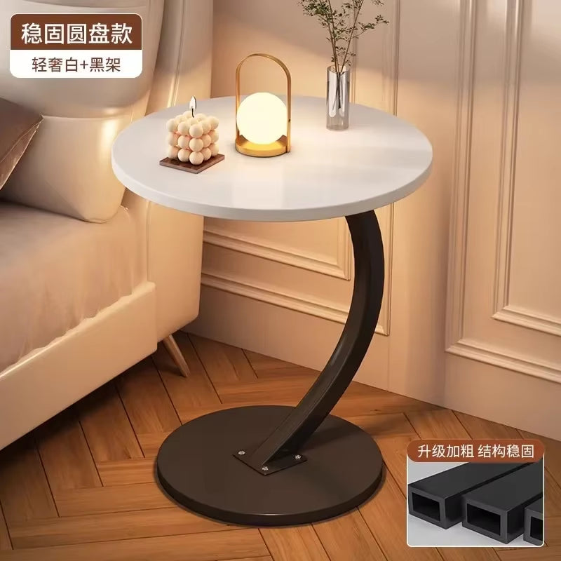 Ergonomic round Coffee Tables Breakfast Coffee Aesthetic Luxury Small Side Table Space Saving Bistro Simple Hotel Furniture