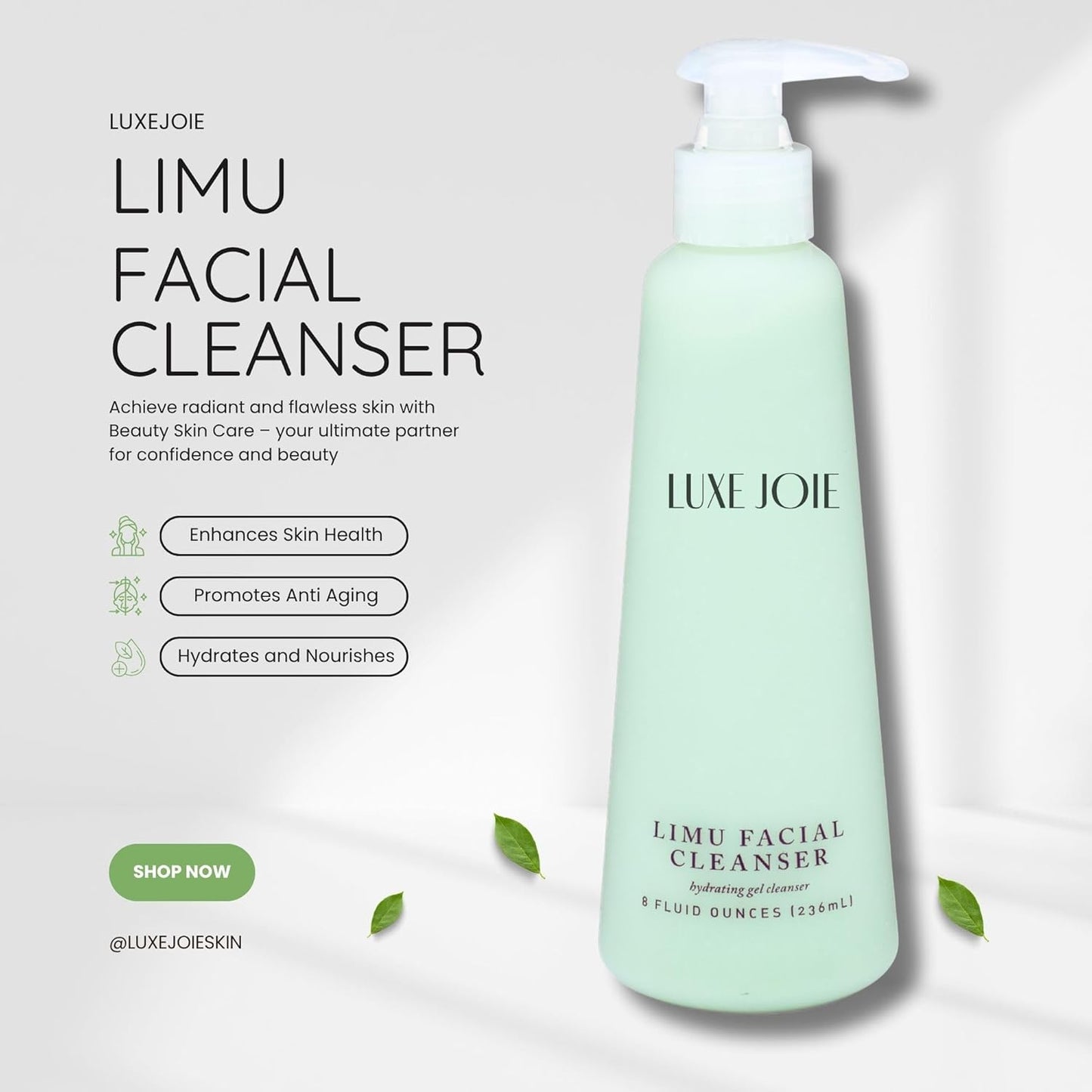 Luxejoie Facial Cleansers (Limu Facial Cleanser 8 Oz)