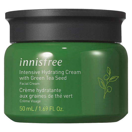Innisfree Green Tea Seed Intensive Hydrating Cream Face Moisturizer , 1.69 Fl Oz (Pack of 1)