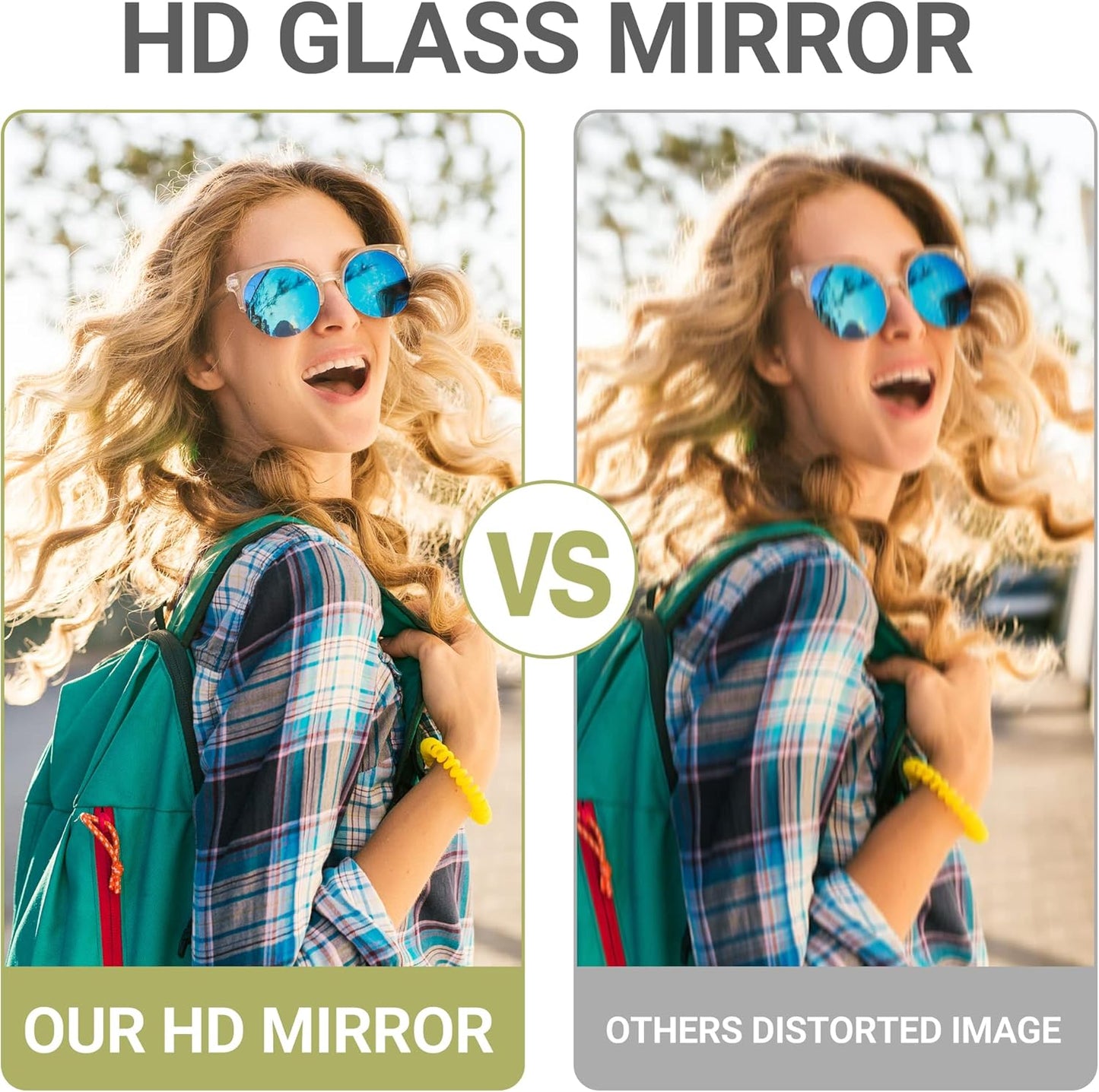 Glass Full Length Mirror Tiles, 4 PCS 12X12 Inches, High Definition Wall Mirrors, Frameless Mirror Tiles, Wall-Mounted Mirrors for Living Room, Bedroom, Bathroom, Home Gym