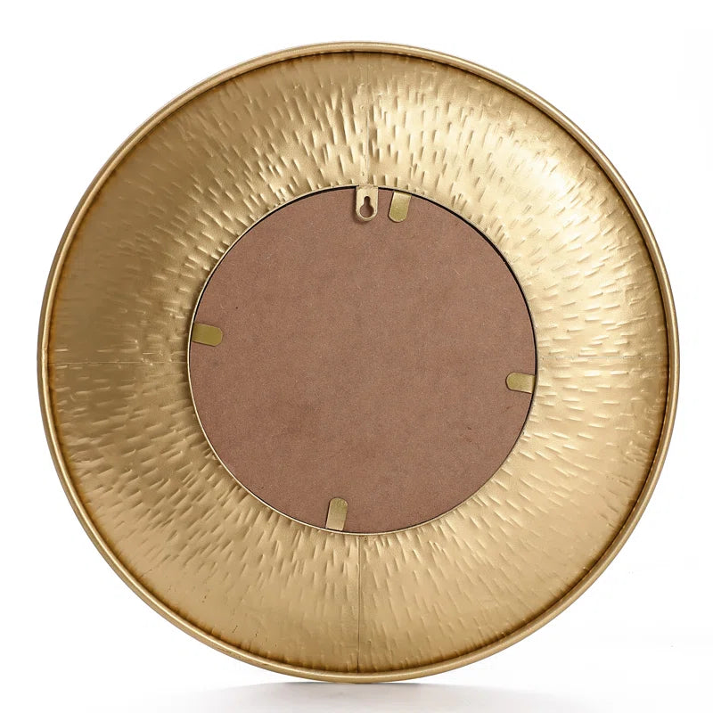 Mikaylee Metal round Mirror